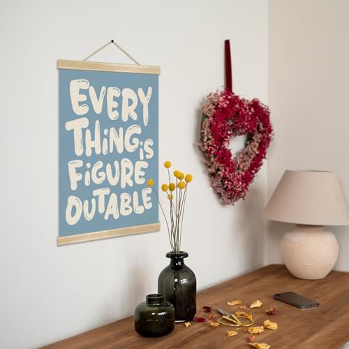 Everything is Figureoutable Inspirational Wall Art Decor, Positive Motivational - Image 7