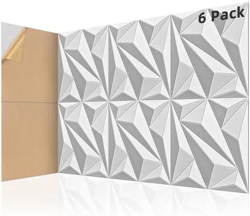 Art3dwallpanels Acoustic Wall Panels, 24 X 24 Inch White and Gray, 6 Pack - Image 2