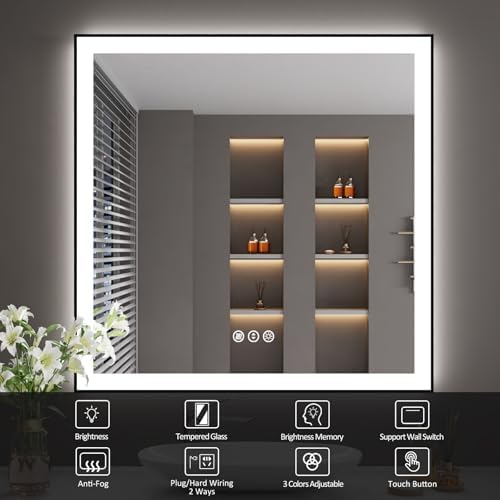 36x36 Inch LED Bathroom Mirror - Image 2