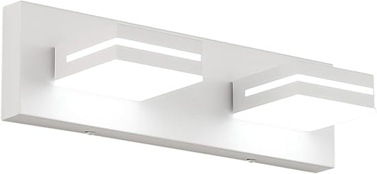SineRise LED Modern Bathroom Vanity Light Fixtures, Matte White Modern Acrylic by SINERISELIGHTING