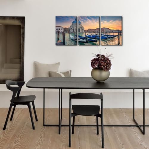 Pacimo Framed Venice Cityscape Wall Art Set of 3, Santa Maria Della Salute - Image 4