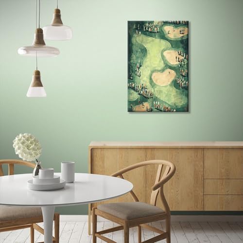 Vinatge Golf Wall Art Green Sports Posters Man Cave Room Decor Trendy Golf - Image 3