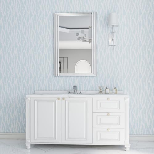 GloryTik Blue Peel and Stick Wallpaper Modern Wall Paper Peel and Stick - Image 3