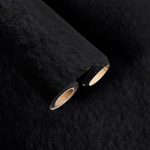 Black Velvet Fabric, Self Adhesive DIY Felt Sheets by FANCYEASY