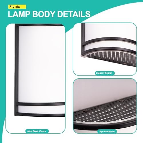 Indoor Wall Sconce, Half Cylinder Wall Light Fixture, 3000K 4000K 5000K Color - Image 6