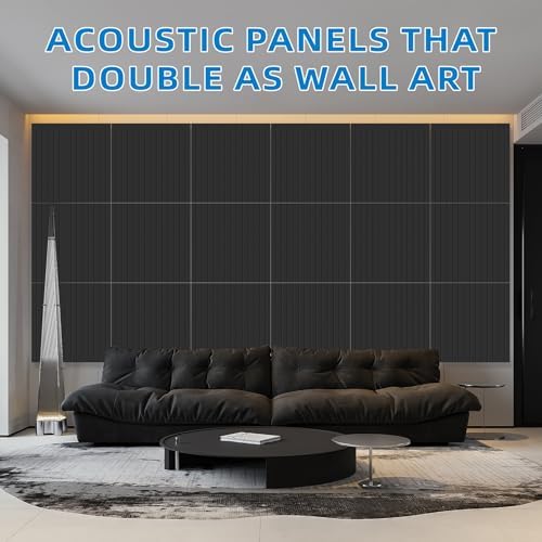 6 Pack Peel and Stick Acoustic Wall Panels - Image 2