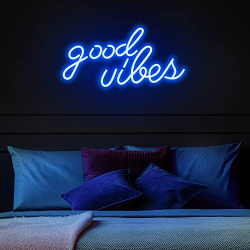 Olekki Blue Good Vibes Neon Sign - Image 2