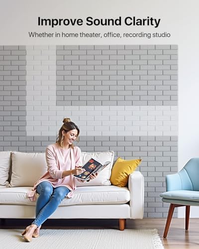 Soundsbay 18-Pack Brick Acoustic Panels, Self-Adhesive - Image 4