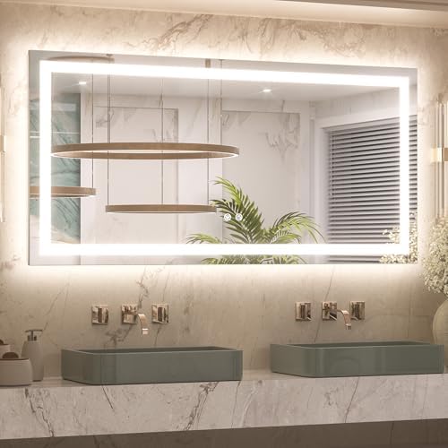 Keonjinn 48x24 Inch LED Bathroom Mirror by Keonjinn
