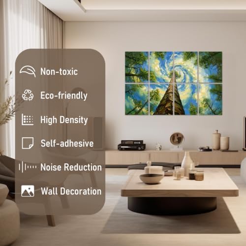 FurnoFlexArt Acoustic Panels Tiles Decorative Room Sound Proof Foam Absorbing - Image 2
