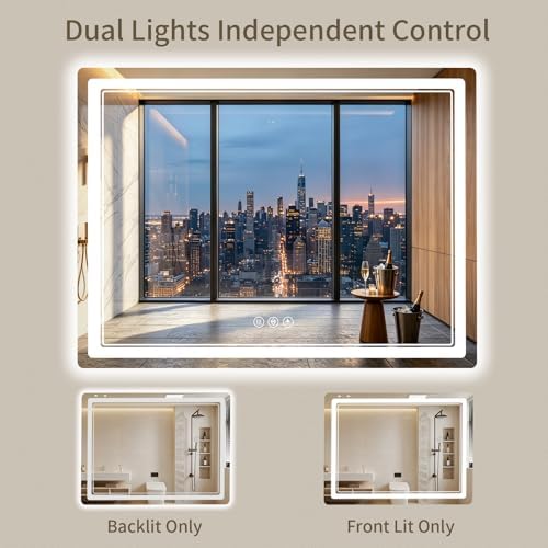 36"x40" LED Bathroom Mirror - Image 2