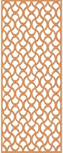 29 3/8"W x 74 3/8"H x 3/8"T Resort Decorative Fretwork Wood Wall Panels - Image 4