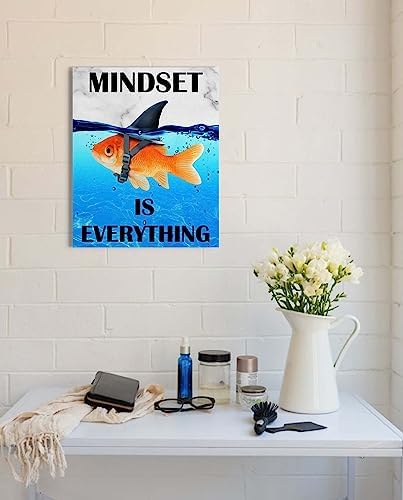 Mindset is Everything Wall Art: Motivational Poster Office 12"x15" - Image 3
