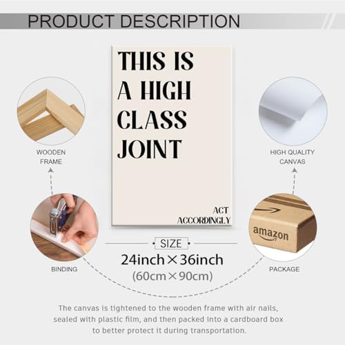 Neutral Minimalist Modern Poster Vintage Unique Quote Wall Art 24x36 inch - Image 2