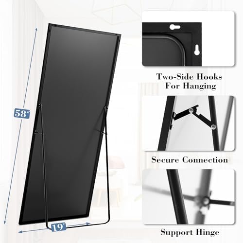 DUMOS 58"x19" Full Length Mirror, Full Body Mirror - Image 2