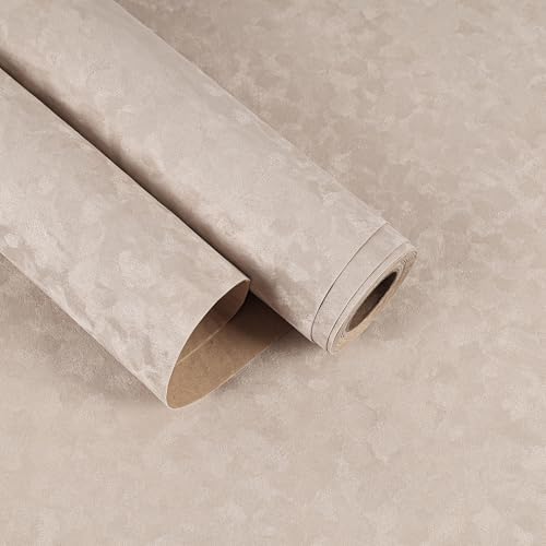 Champagne Felt Drawer Liner Velvet Wallpaper Peel and Stick Flocking Velvet by EaseStick