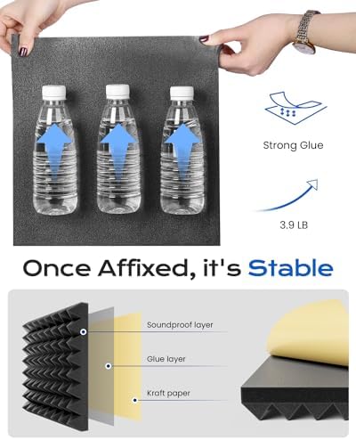 Sonicism 12 Pack Sound Proof Foam Panels - Image 4