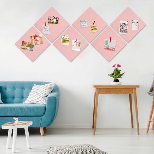 Large Cork Board 36" x 24", 6 Pack Felt Bulletin Board, Pin Boards - Image 6