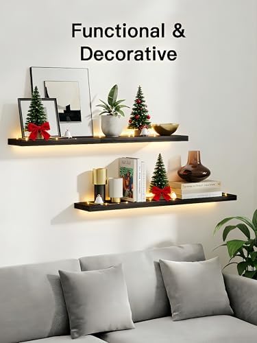 Amada Paulownia Wood Floating Shelves - Image 3