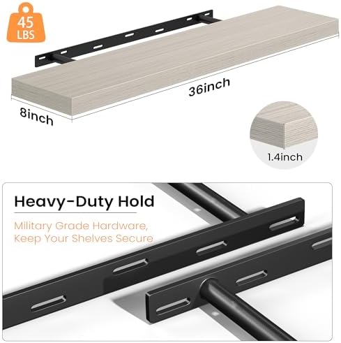 Fun Memories 36 Inch Floating Shelves - Image 4