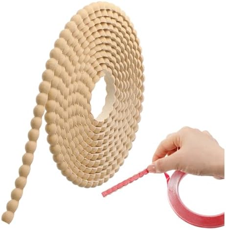 Leinuosen Flexible Bead Molding Trim Peel and Stick Wood 10ft /8 mm by Leinuosen