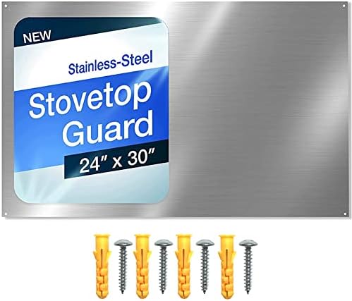 24" x 30" Reversible Metal Backsplash Matching screws | Compatible by CalPalmy