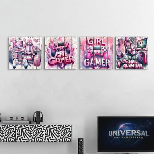 Gaming Wall Decor for Bedroom Pink Gaming Poster Cool Game Canvas Prints for - Image 6