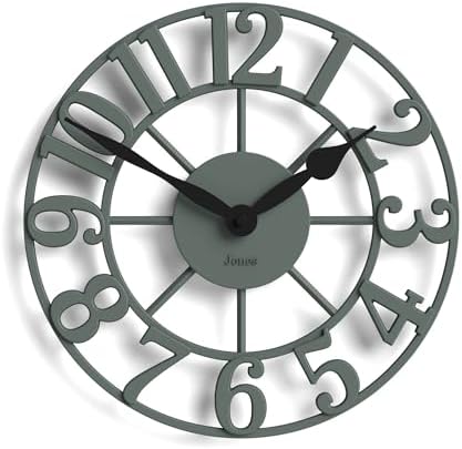 JONES CLOCKS® Lighthouse wall Clock | Sculptural Skeleton Clock | Green by JONESCLOCKS