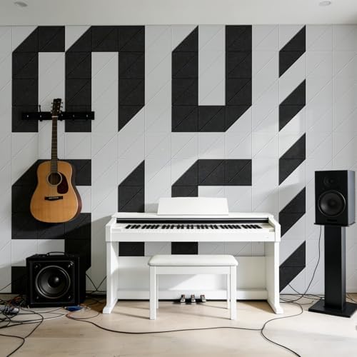 Vieshful Peel and Stick Acoustic Sound Absorbing Wall Panels 10 Pack - Image 3