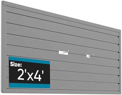 Brakki Slat Wall Paneling 2x4 Ft, Slatwall Garage Organizer Storage System by BRAKKI