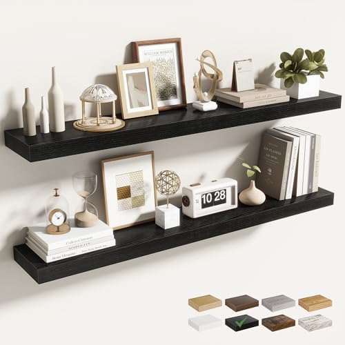 Acovy 40 Inch Floating Shelves for Wall 2 Pack, Wall Mounted Floating Shelf by Acovy