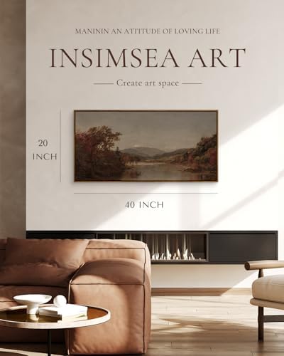 InSimSea Extra Large Framed Vintage Wall Art, Fall Nature Landscape - Image 3