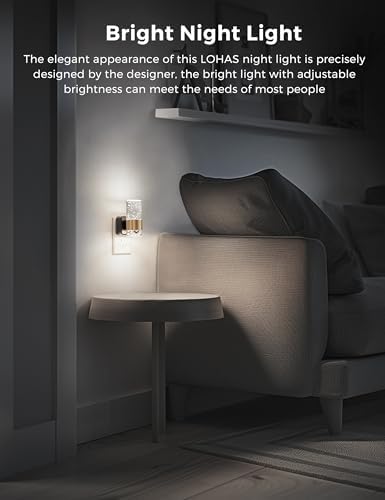 L LOHAS LED Night Light, Decorative Night Lights Plug into Wall - Image 4