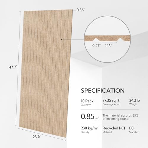 Olanglab Acoustic Wall Panels, 10 Pack - Image 2