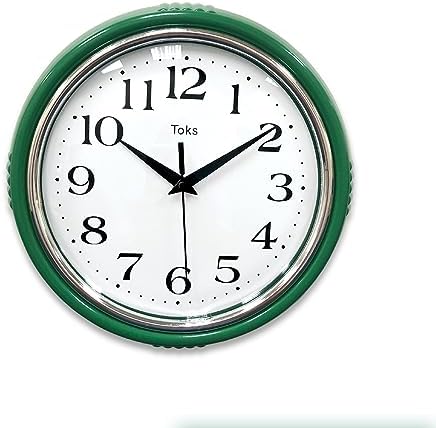 Lily's Home Retro Wall Clock, 9.5 Inch Vintage Design, Silent Non-Ticking - Image 3