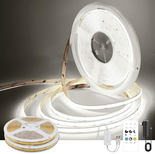 Pandery COB LED Strip Lights Cool White, 24V Dimmable led Light Strip KIT by PanderyCOBLightUPYourLife