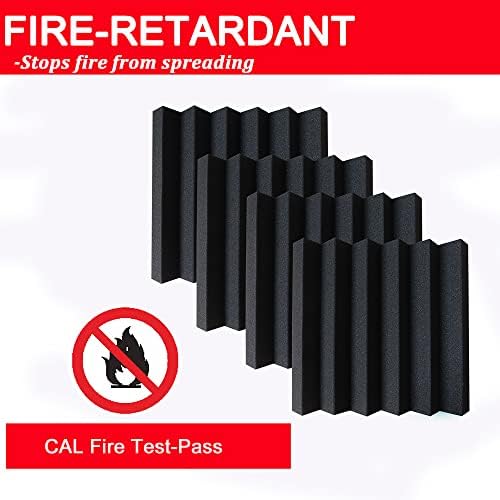 24 Pack Acoustic Panels, Fireproof Absorbing Noise Cancelling Panels, to Absorb - Image 5