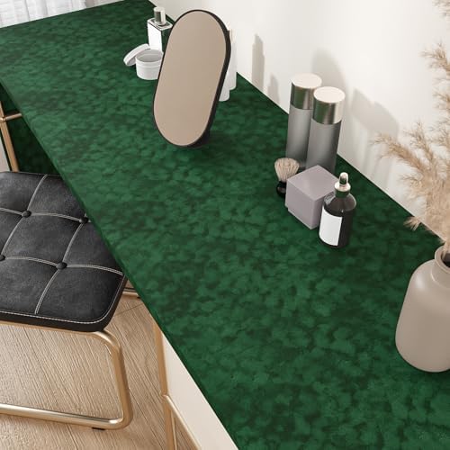 Green Mottled Velvet Liner Self Adhesive Velvet Flocked Contact Paper - Image 6