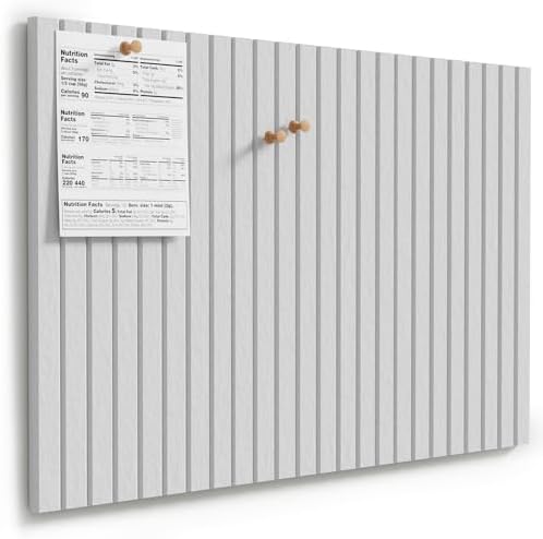 MaxGear Bulletin Board 36" x 24", Soft Gray Felt Wall Tiles Room Decor by MaxGear