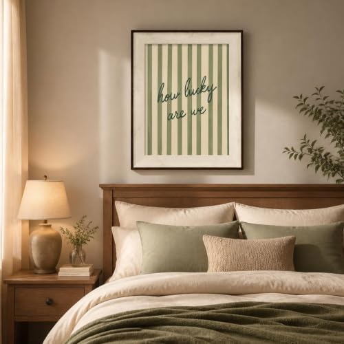 razliubit Green Cute Framed Wall Art Prints, Replaceable Wall Decors - Image 7