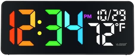 La Crosse Technology 513-1411 Color-Changing Digital LED Wall Clock by LaCrosseTechnology