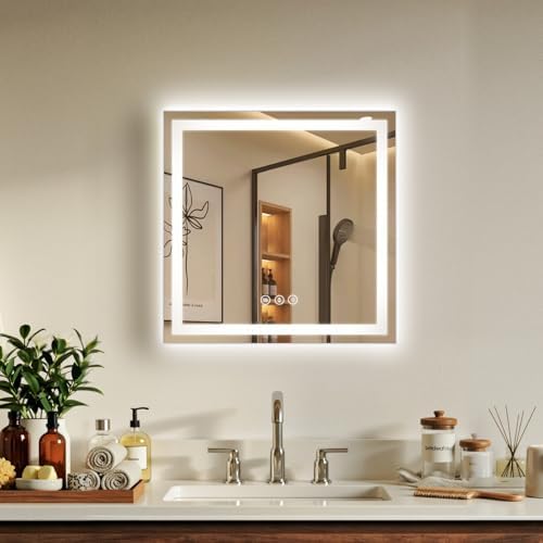 24"x24" LED Bathroom Mirror by Rpoesx