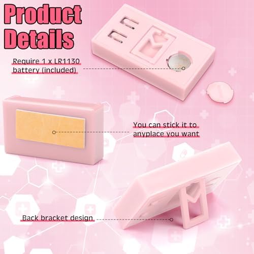 Frienda 3 Pieces Mini Small Digital Clock Stick On - Image 4