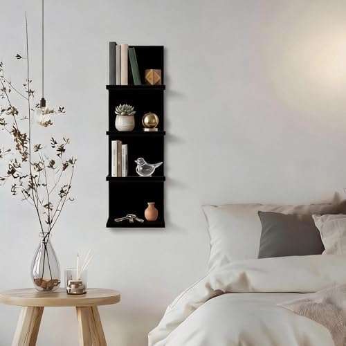 Homaterial 4 Tiers Floating Wall Shelves - Image 2