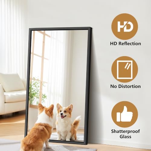 FORBATH Bathroom Mirror for Over Sink, 30x50 Inch Black Wall Mirror - Image 4