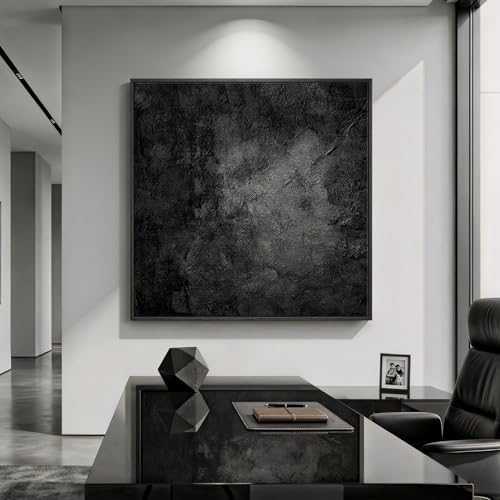 Extra Large Framed Black Abstract Wall Art Decor - Image 3