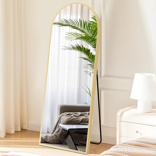 Sweetcrispy 64"x21" Arched Full Length Mirror, Full Body Mirror - Image 3