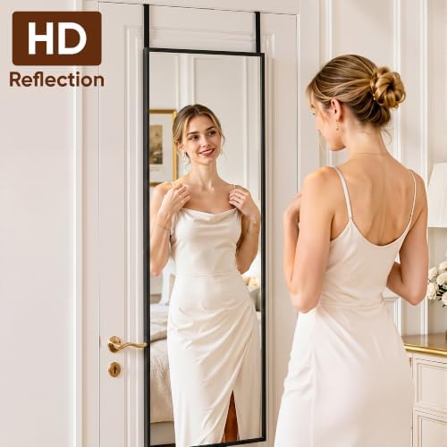 Suidia Full Length Mirror Over the Door&Wall Mounted, HD Shatterproof, Hanging - Image 4