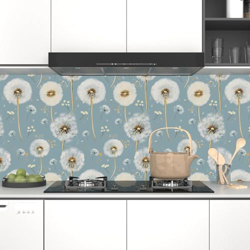 Laatse Light Navy Blue Flower Peel and Stick Contact Paper 17.5" × 118" - Image 5