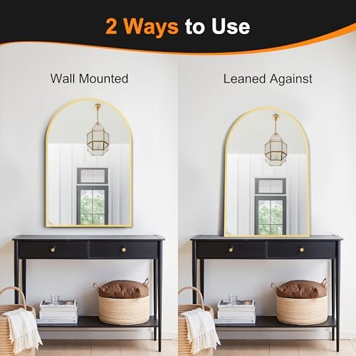 Delma Arched Bathroom Mirror - Image 6